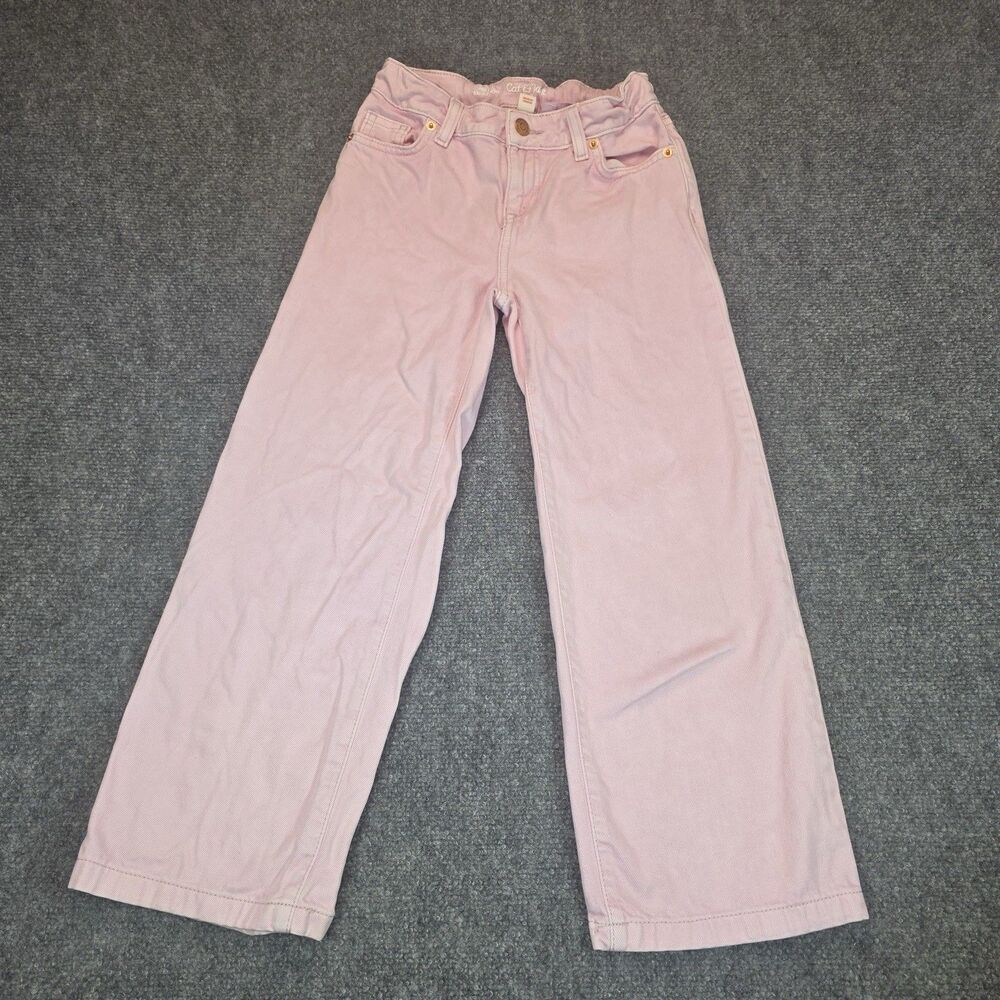 Cat & Jack Girls Pink Wide Leg Jeans Size 7